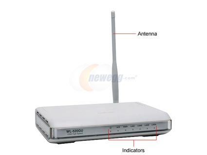 ASUS WL-520gU Wireless Router with All-in-One Print Server/ DD-WRT Open Source support - Retail