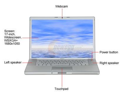 Apple MacBook Pro MB166LL/A 17" Intel Core 2 Duo 2.50GHz 2GB 250GB