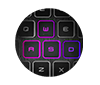 Lit-Up RGB W, A, S and D Keys