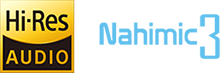 Logo - HiRes Audio and Nahimic 3.