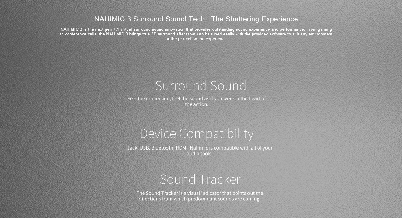 Speaker features