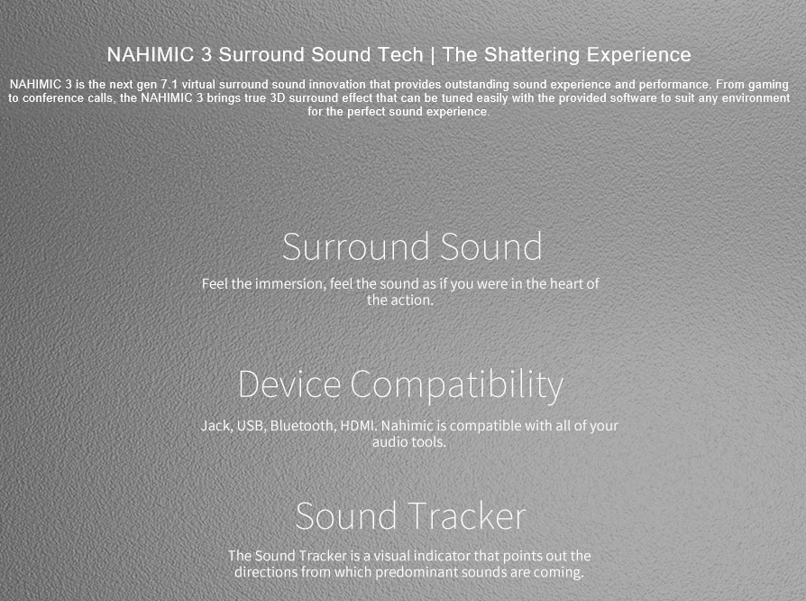 Speaker features
