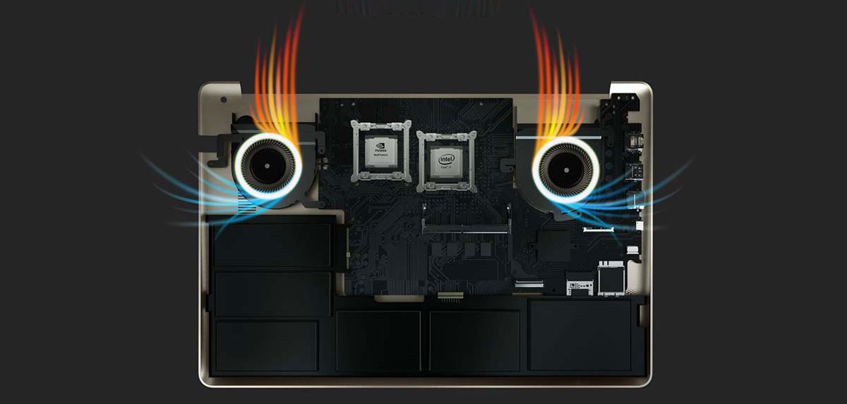 Intelligent dual fans
