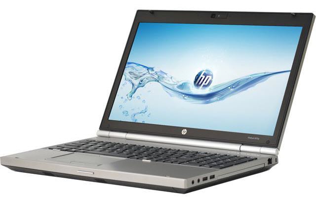 HP EliteBook 8570P Laptop Open and Angled to the Left