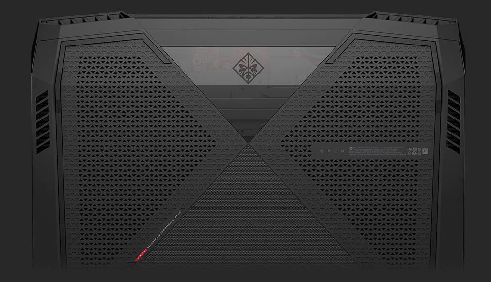The bottom of the laptop has a lot of vents