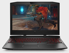 A front view of the opened laptop