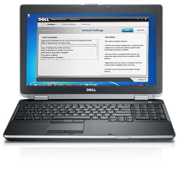 Open Dell Laptop with Dell Settings Software Screen Open