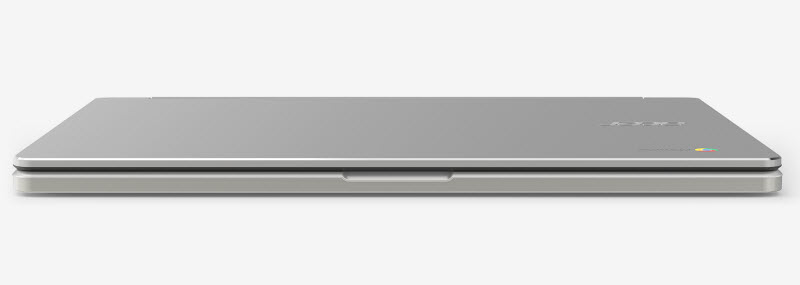 front view of a closed Acer Chromebook R 13
