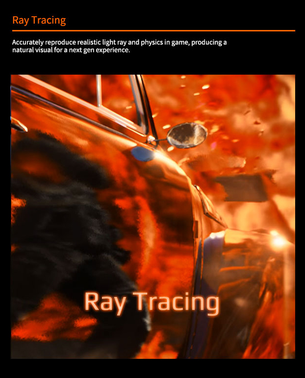 Ray Tracing technology dispay.