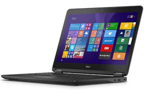 Latitude E7450 showing Windows 8 start menu