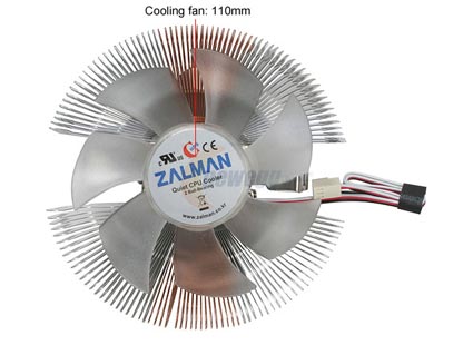 ZALMAN CNPS 7500 AlCu LED 110mm 2 Ball CPU Cooler - Retail