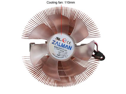 ZALMAN CNPS 7500 Cu LED 110mm 2 Ball CPU Cooler - Retail