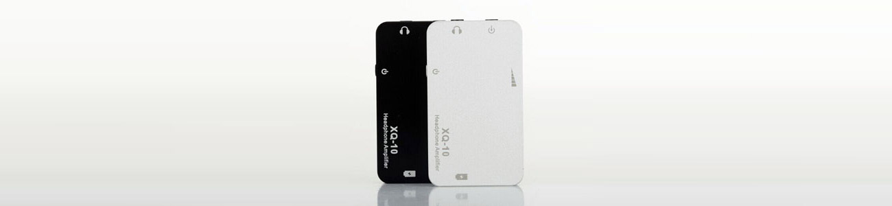 XQ-10 black and white models standing up, facing forward