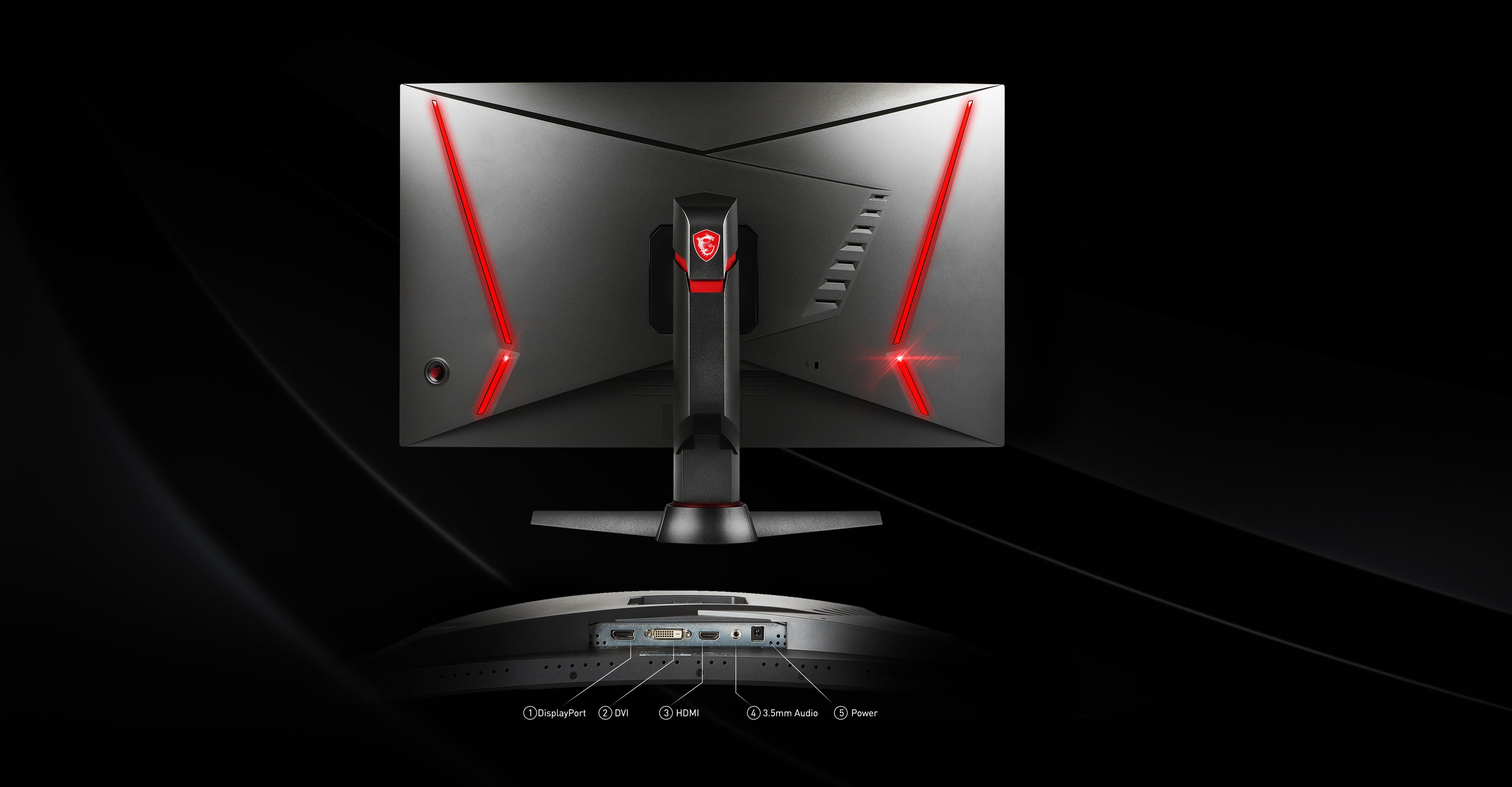 the back of the monitor