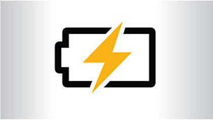 a battery icon with thunderbolt