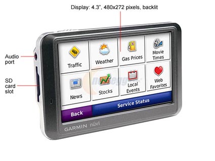 GARMIN nüvi 780 4.3" Navigation with MSN Direct Service