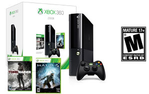Microsoft Xbox 360 E 250GB Holiday Value Bundle