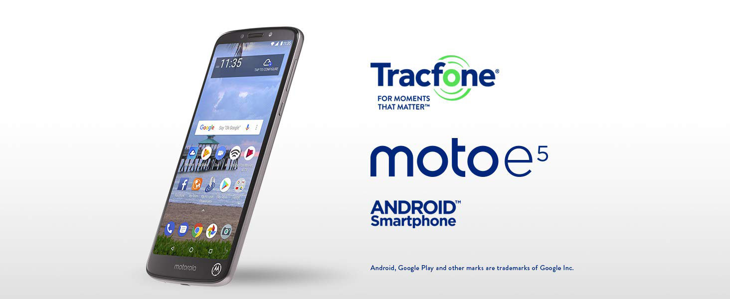 TracFone moto e5 Smartphone