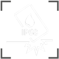 IP68 resistant and drop resistant icon