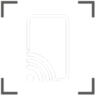 WiFi Signal at the bottom-left edge of a phone screen icon