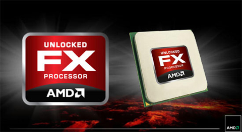 Unlocked FX Processor AMD Badge and CPU Graphic