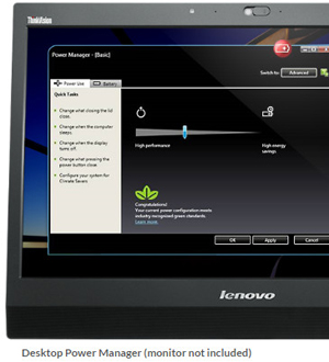 A monitors shows an interface of utility Intelligent Cooling Engine (ICE) 2.