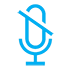 Muted microphone icon