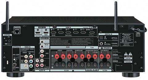 Pioneer 7.2-Channel AV Receiver with Built-in Bluetooth and Wi-Fi, and Dolby ATMOS - VSX-1130- K