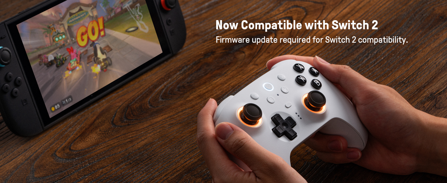 8BitDo Ultimate 2 Bluetooth Wireless Controller with Hall Effect Triggers