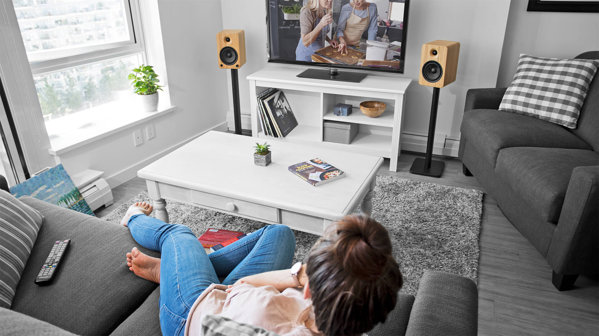 Kanto SP Series Tall Bookshelf Speaker Floor Stands