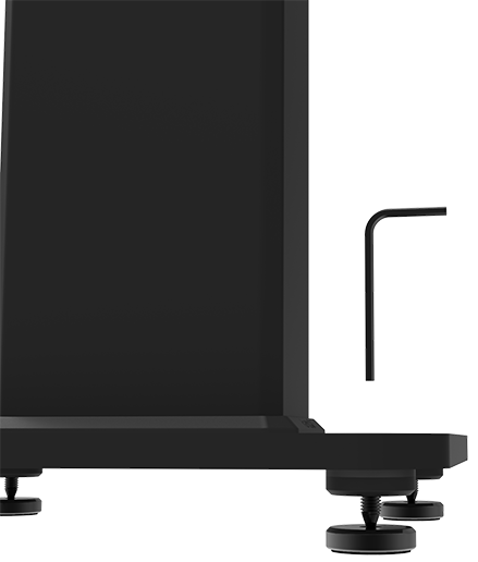 Kanto SX26W Tall Fillable Speaker Stands with Isolation Feet