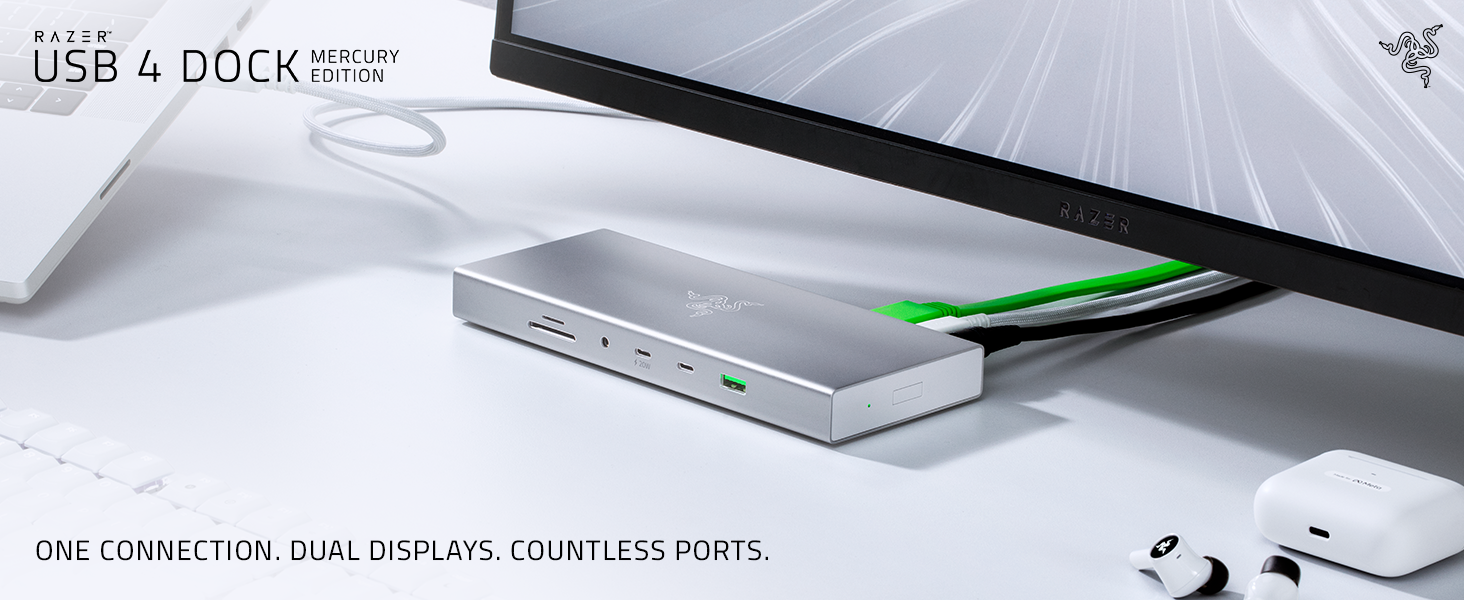 Razer USB 4 Dock 14 Ports Charging Station