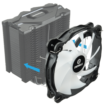Enermax ETS-F40 ARGB CPU Air Cooler, 200W+ TDP for Intel/ AMD Universal Socket, AM4 & AM5 / LGA 1700/1200/1151, 4 Direct Contact Heat Pipes, 140mm Silent PWM Fan - AM5 & LGA1700 Ready 6 image for this item