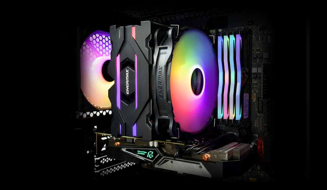 Enermax ETS-F40 ARGB CPU Air Cooler, 200W+ TDP for Intel/ AMD Universal Socket, AM4 & AM5 / LGA 1700/1200/1151, 4 Direct Contact Heat Pipes, 140mm Silent PWM Fan - AM5 & LGA1700 Ready 11 image for this item