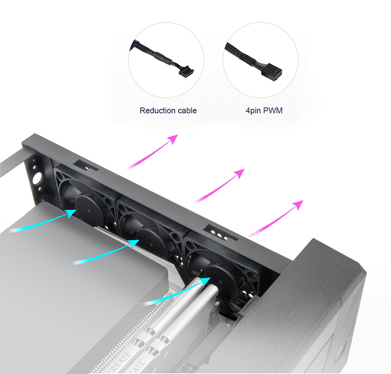 SilverStone FTF5010B 50mm Non-LED LED Case Fan