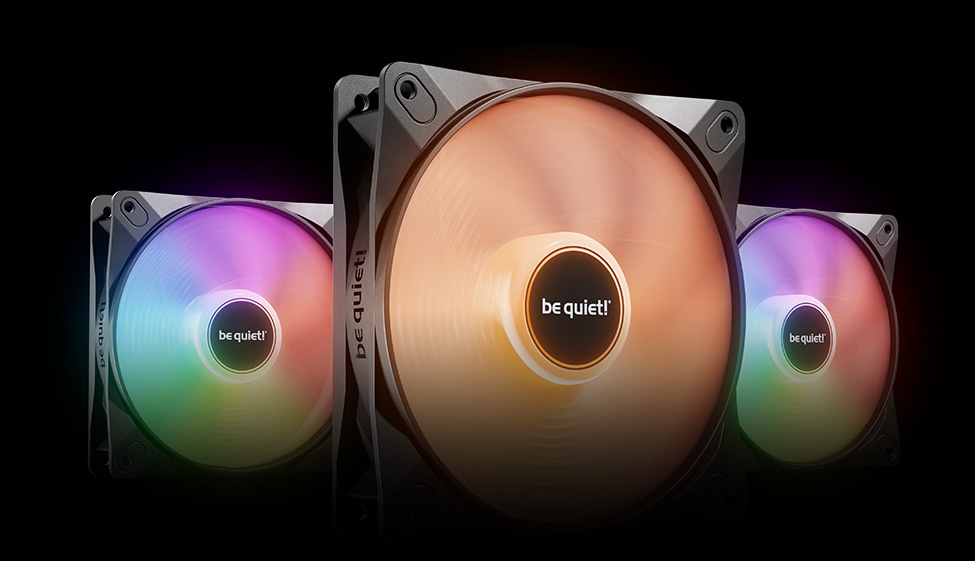 be quiet! LIGHT WINGS LX 120mm PWM high-speed ARGB LED Case Fan - Triple Pack