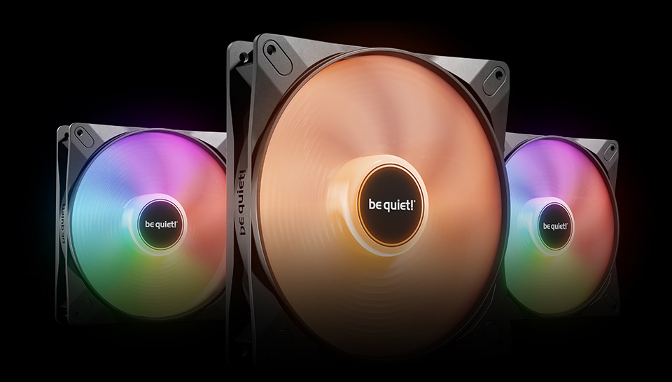 be quiet! LIGHT WINGS LX 140mm PWM ARGB LED Case Fan - Triple Pack
