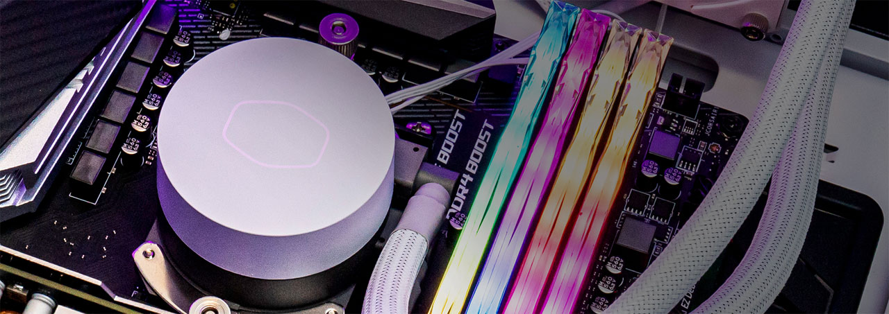 Система водяного охлаждения Cooler Master MasterLiquid ML240L V2 RGB White Edition 3 image