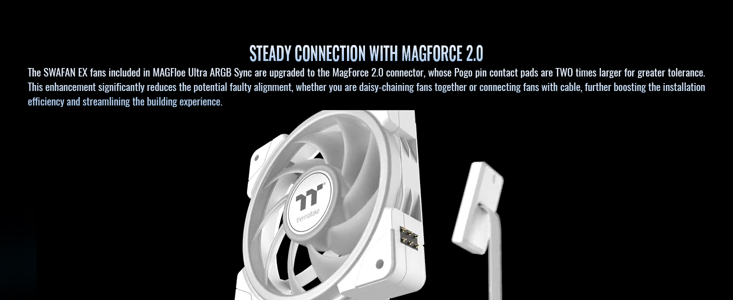 Thermaltake MAGFloe 420 Ultra Snow ARGB Sync AIO Liquid Cooler