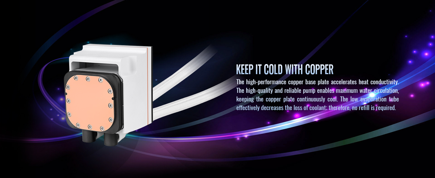 Thermaltake MAGFloe 420 Ultra Snow ARGB Sync AIO Liquid Cooler