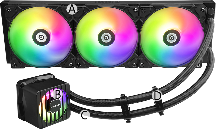 LIQMAXFLO Series 240mm Liquid CPU Cooler (38mm Thick Radiator)