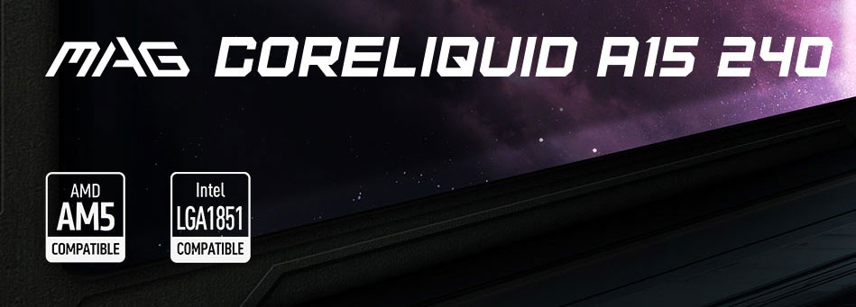 MSI MAG Coreliquid A15 240 Black Liquid Cooler