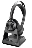 Poly - Voyager Focus 2 UC USB-A Headset with Stand (Plantronics) - Bluetooth Stereo Headset with Boom Mic - USB-A PC/Mac Compatible - Active Noise Canceling - Works with Teams (Certified), Zoom & more 4 image
