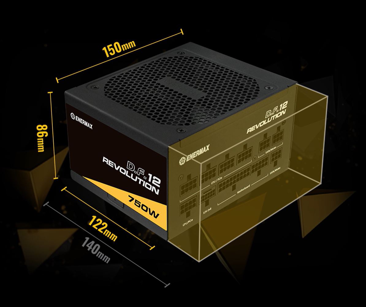 ENERMAX Revolution D.F. 12 750W Full Modular Power Supply