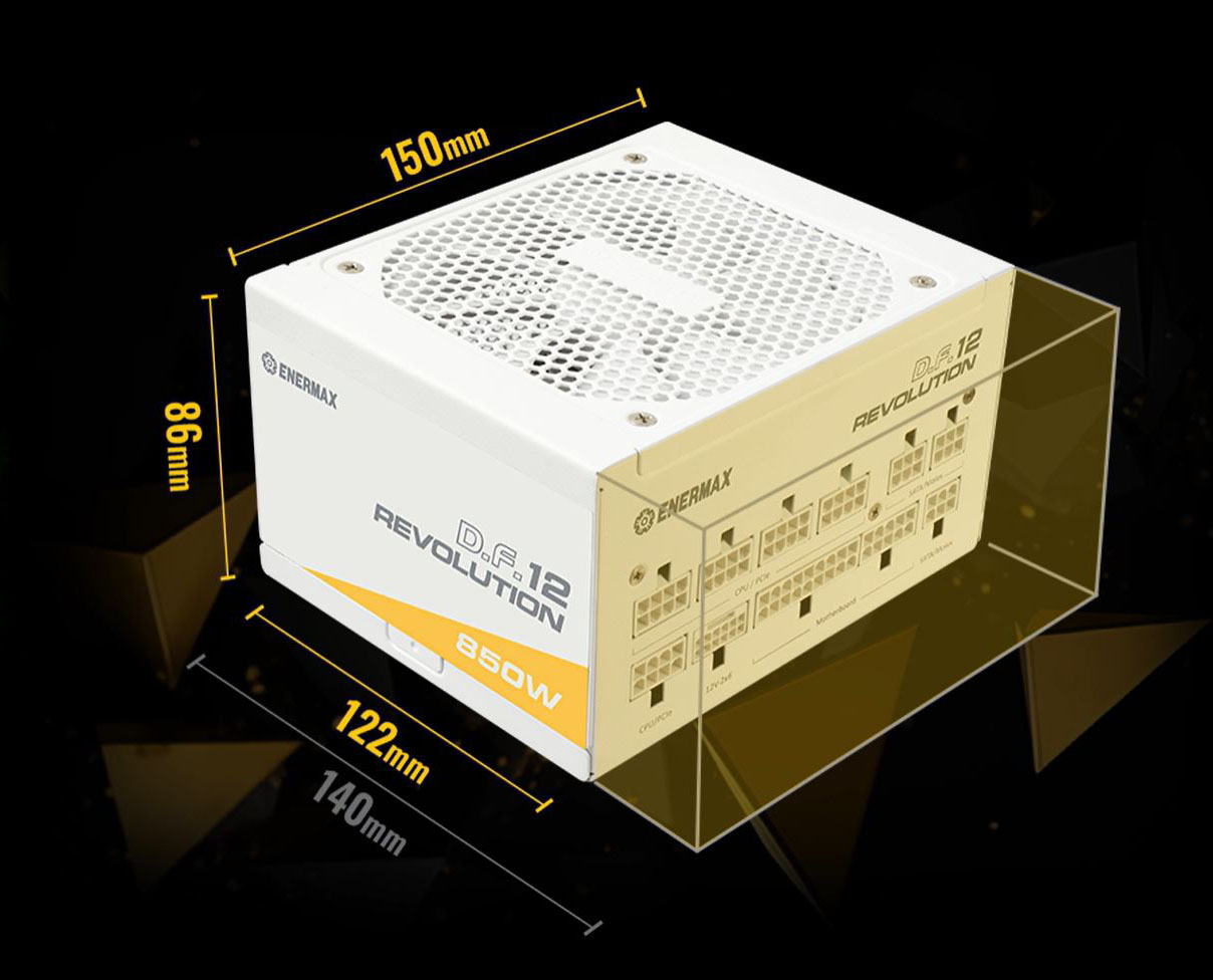 ENERMAX Revolution D.F. 12 850W White Full Modular Power Supply