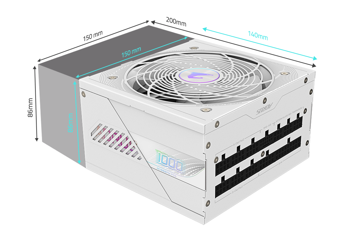 GIGABYTE AE1000PM PG5 ICE Fully Modular Power Supply