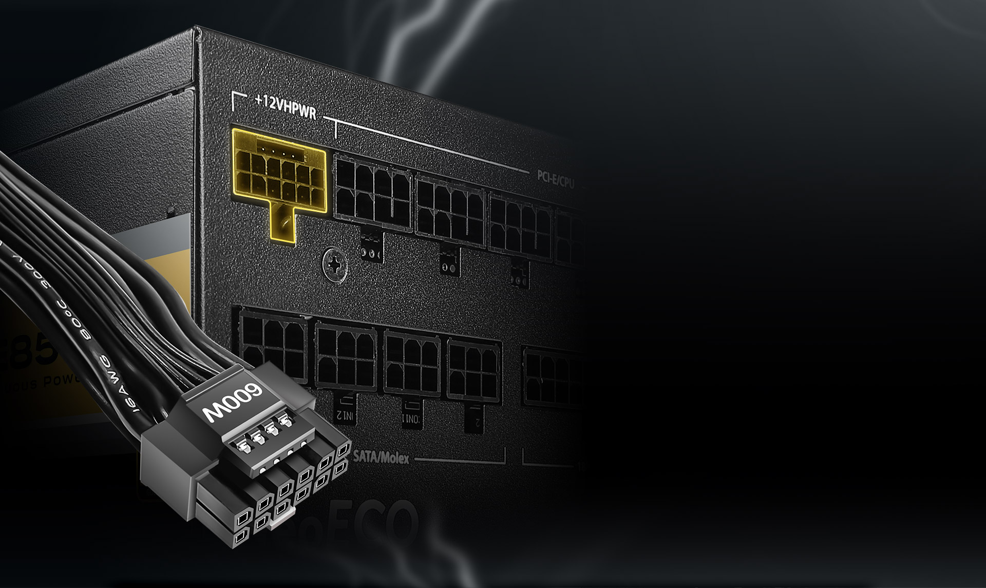 ANTEC NeoECO Series NE1000G M ATX3.0, 1000W Full Modular PSU, 80 PLUS Gold Certified, PCIE 5.0 Support, PhaseWave Design, Japanese Caps, Zero RPM Manager, Silent 120mm Fan 2 ANTEC NeoECO Series NE1000G M PSU