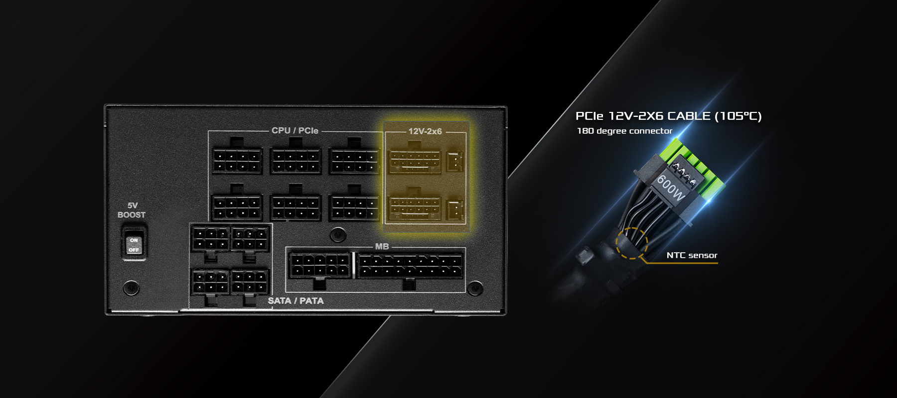 ASRock PG-1300G 1300W Full Modular Power Supply