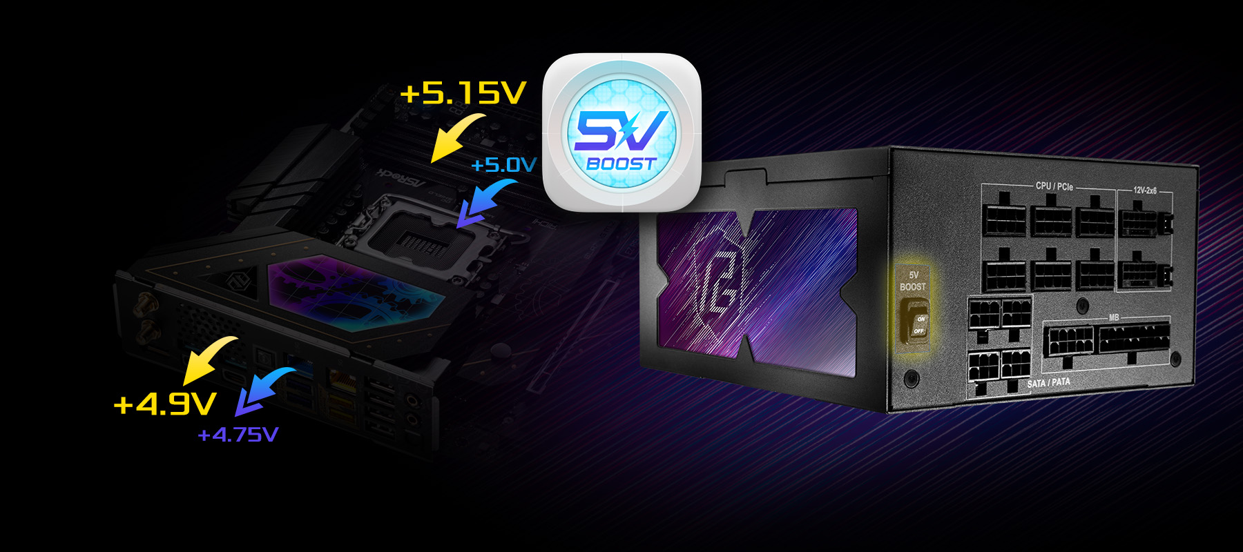 ASRock PG-1300G 1300W Full Modular Power Supply