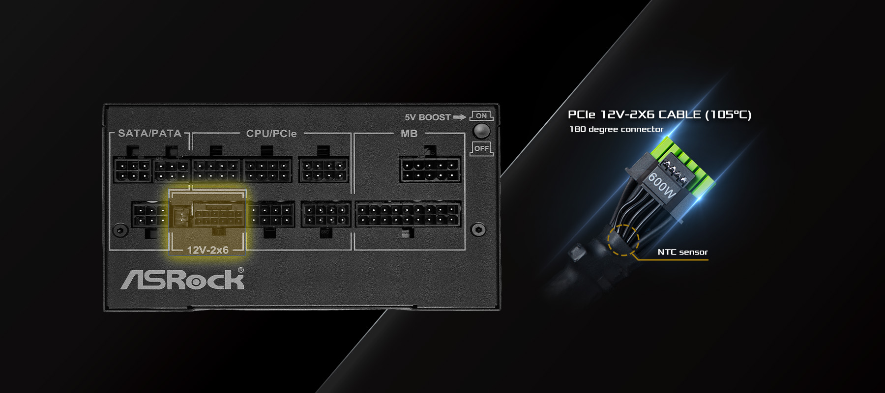 ASRock PG-850G Gold 850W Full Modular Power Supply